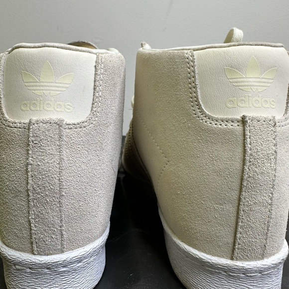 Adidas Superstar Rose Gold Metal Shell Toe Cream Suede Women Sneaker size 7 1/2 - Picture 6 of 13